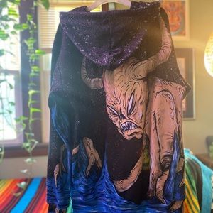 Zip up kater hoodie. Medium Unisex.